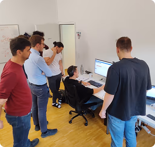 LogicStar engineers working together